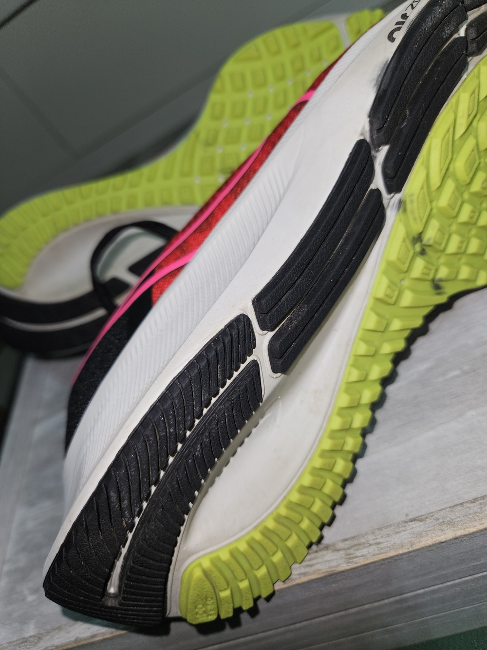 Nike Women's Running Shoes - Red with Pink & Yellow Accents - Picture 5 of 5